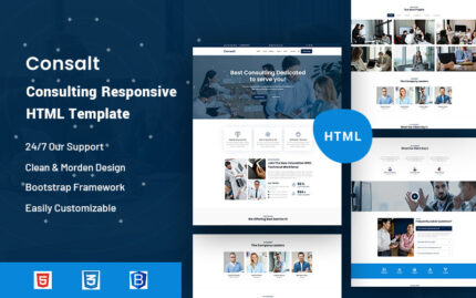 Consalt – Consulting Responsive Website Template