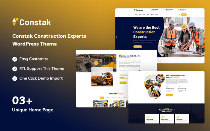 Constak - Construction Experts WordPress Theme