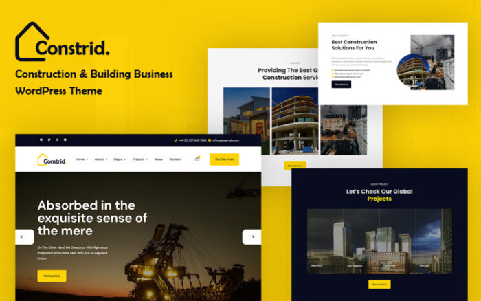 Constrid - Construction & Building Business WordPress Theme