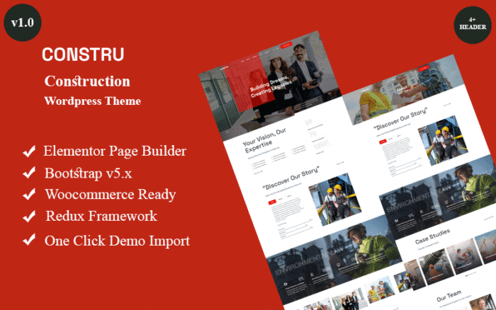 Constru - Construction Wordpress Theme WordPress Theme