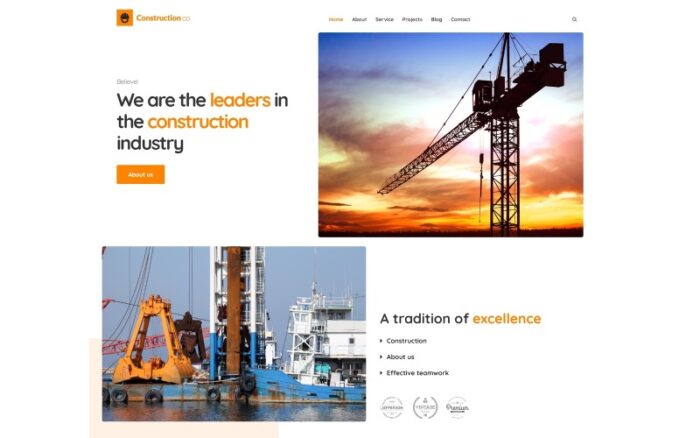 Construction Business WordPress Theme