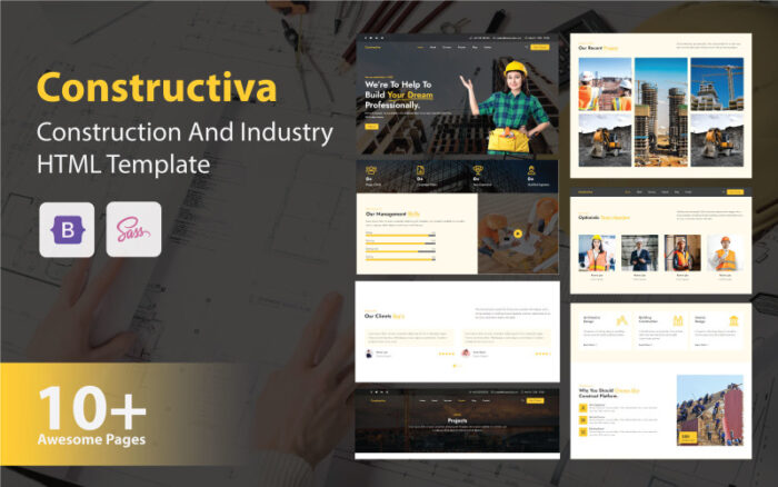 Constructiva - Construction And Industry HTML Template Website Template