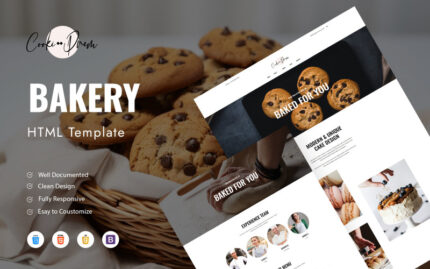 Cooki Drem - Bakery And Receipts HTML Template Website Template