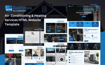 CoolBreeze - Air Conditioning & Heating Services HTML5 Template Website Template