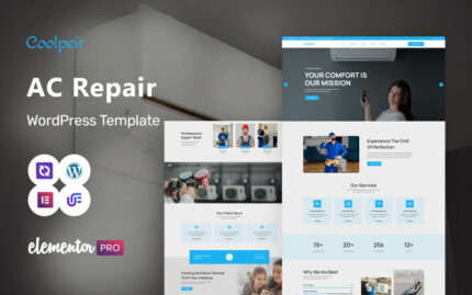 Coolpeir - Air Condition & Heating WordPress Elementor Theme WordPress Theme