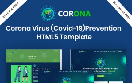 Corona (Covid-19) Prevention HTML5 Bootstrap Website Template