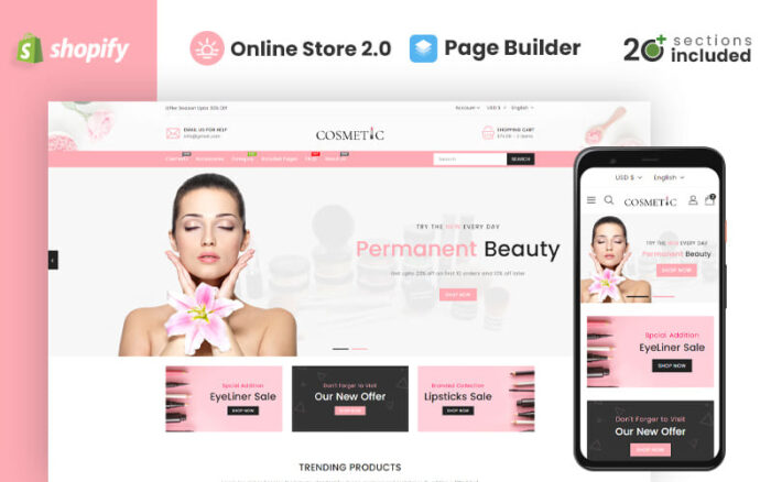 Cosmetics Store Shopify Theme