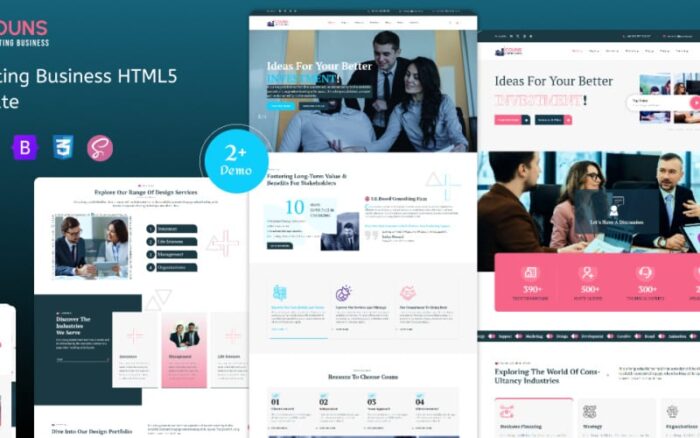 Couns - Business Consulting HTML5 Template Website Template