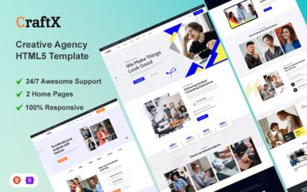 Craftx - Creative Agency HTML5 Template Website Template