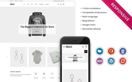 Craze - The Fashion Store Responsive WooCommerce Theme