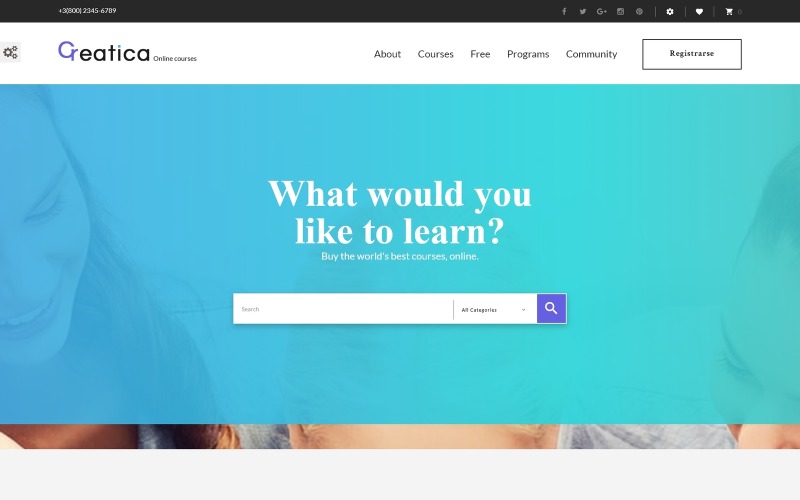 Creatica - Online Courses PrestaShop Theme