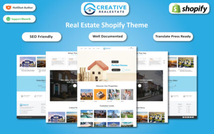 Creative Realestate - Mortgage, Real Estate & Property Dealing Shopify Sections Theme Shopify Theme