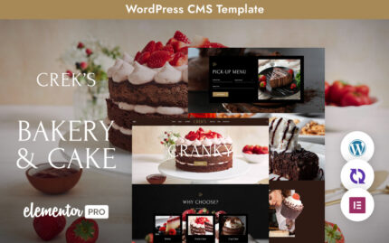 Creks - Cake And Bakery Multipurpose Responsive WordPress Theme