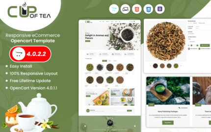 Cupoftea - Tea OpenCart 4 Template OpenCart Template