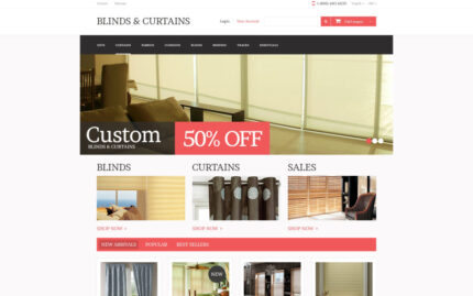 Curtains Store PrestaShop Theme