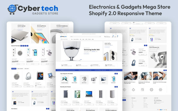 Cybertech - Electronics & Gadget Mega Store Multipurpose Shopify 2.0 Responsive Theme Shopify Theme