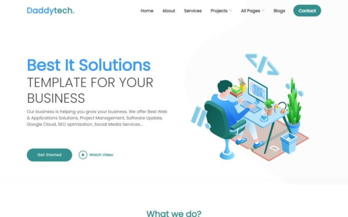 D-Tech - Web Developer Website Template