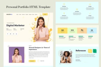 Anushka - Personal Portfolio HTML Template