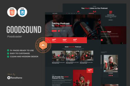 Goodsound - Podcaster HTML Template