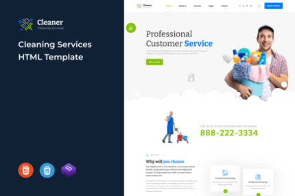 Cleaner - Cleaning Services HTML Template