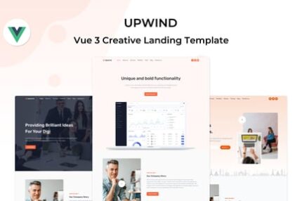 Upwind - Vue Creative Landing Template