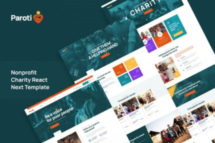 Paroti - React Next Non Profit Charity Template