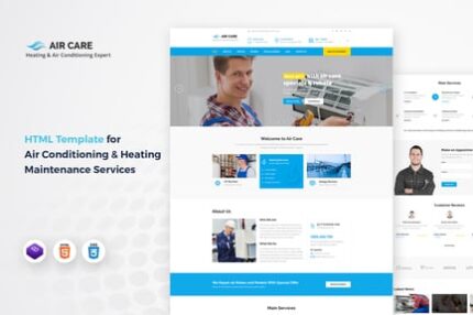 Air Care - Air Conditioning Services HTML Template