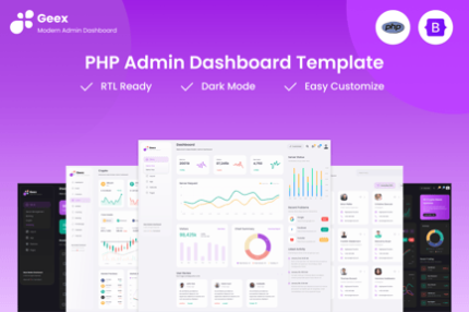 Geex - PHP Admin & Dashboard Template