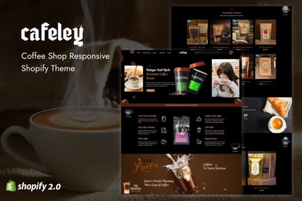 Cafeley - Coffee Shop Responsive Shopify Theme