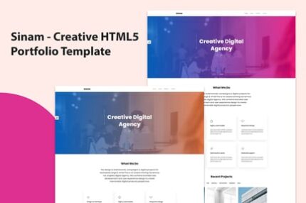 Sinam - Creative HTML5 Portfolio Template