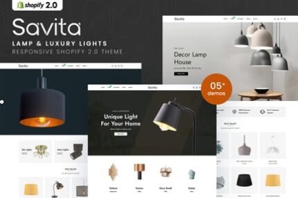 Savita - Lamp & Luxury Lights Shopify 2.0 Theme