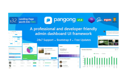 Pangong - Developer-friendly Bootstrap 4 Admin