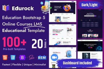 Multipurpose Education Course Bootstrap 5 Template