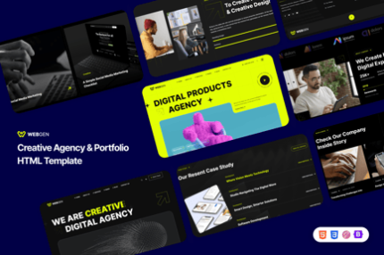 Webgen - Creative Agency & Portfolio HTML Template