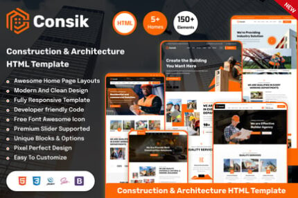 Consik - Construction & Architecture HTML Template