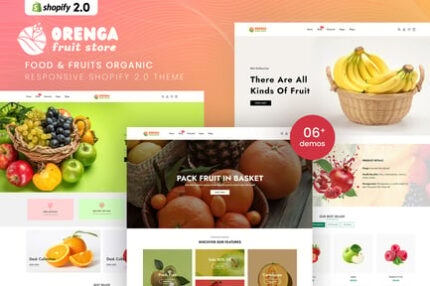 Orenga - Food & Fruits Organic Shopify 2.0 Theme