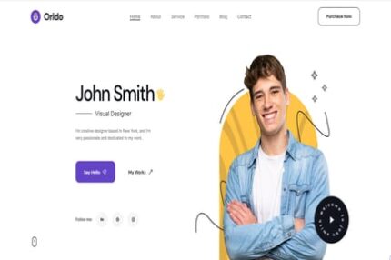 Orido - Personal Portfolio Template