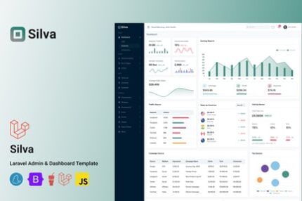 Silva - Laravel 11 Admin Dashboard Template