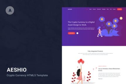 Aeshio - Crypto Currency HTML5 Template