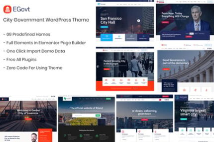 City Government WordPress Theme - Egovt