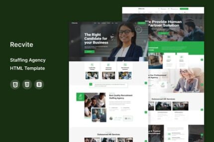 Recvite - Staffing Agency HTML Template