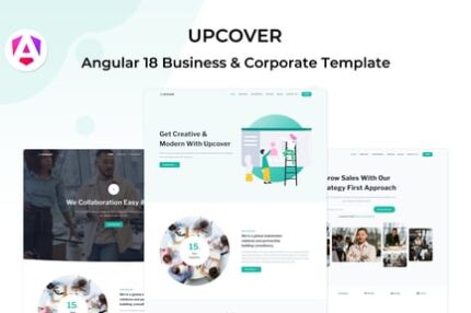 Upcover - Angular 18 Business Landing Template