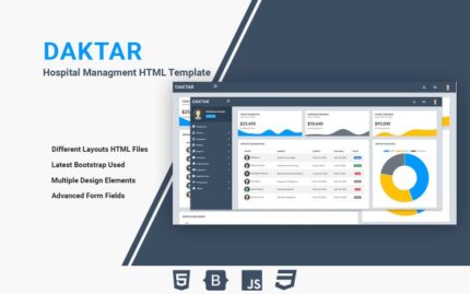 Daktar - Hospital Managment HTML Template Admin Template