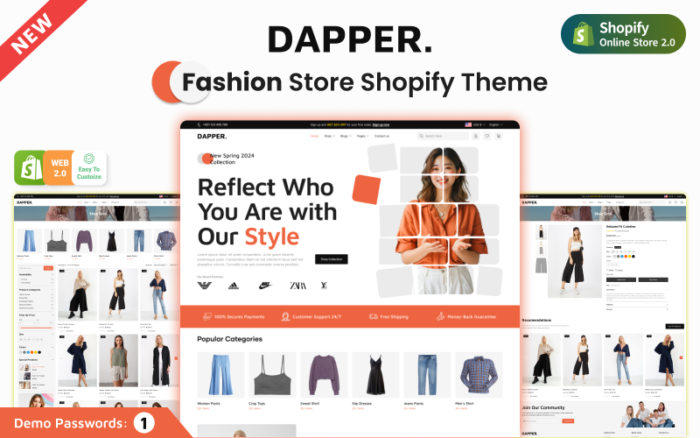 Dapper - Shopify 2.0 Modern Fashion Store Theme Shopify Theme