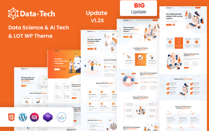 DataTech - Data Science & AI Tech And IOT WordPress Theme