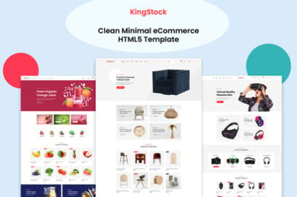 Kingstock - Clean Minimal eCommerce HTML5 Template