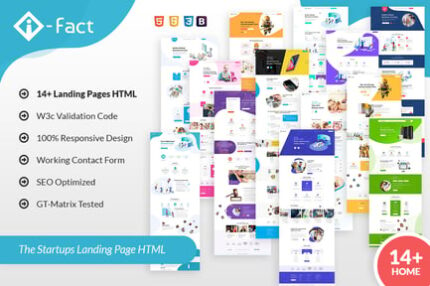 i-Fact Landing Page HTML Template