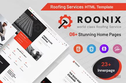 Roonix - Roofing Services HTML Template