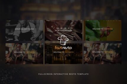 Fastresto Fullscreen Restaurant Template