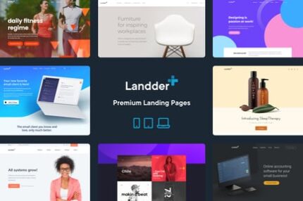 Landder+ – Lead Generation HTML Landing Pages